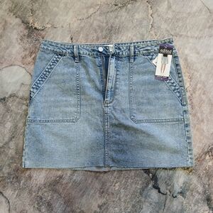 Edited Blue Denim Skirt